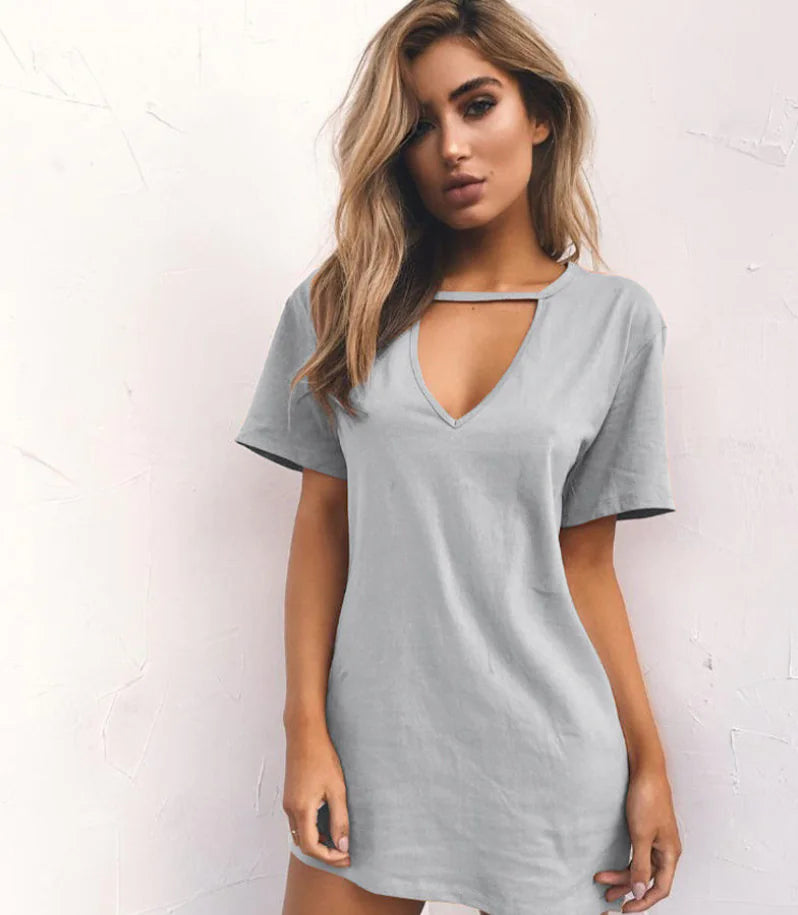 Loose Casual Short Sleeve Dress