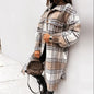 Woolen Plaid Overcoat