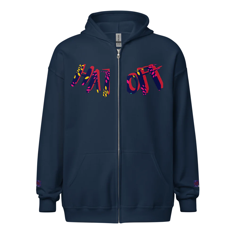 Unisex Heavy Blend Zip Hoodie | R&J Hat Off collection Brand