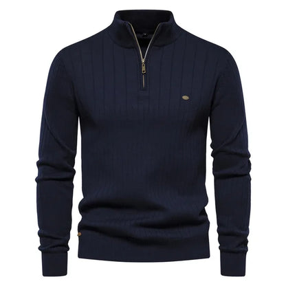 High-Quality Collar Cotton Knitted Sweaters