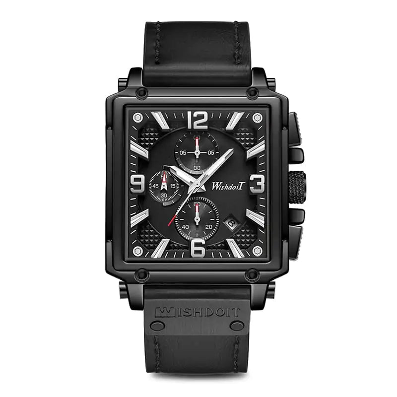 Automatic Square Waterproof Quartz Watch for Men
