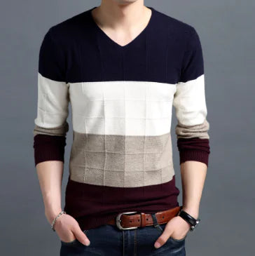 Casual Wool Sweater for Men (One Piece)