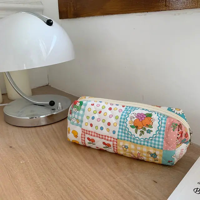 Kawaii Floral Travel Cosmetic Lipstick Coin Purse Bag