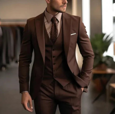 Classic Men's 3-Piece Slim Fit Suit
