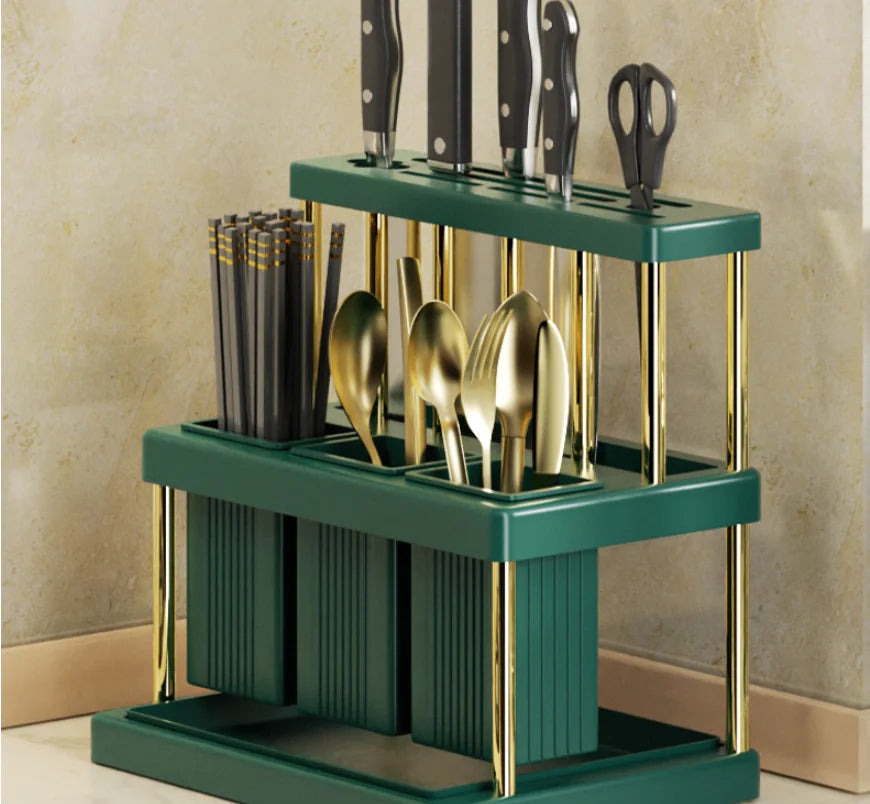 Luxury Kitchen Multifunctional Utensil Storage Rack