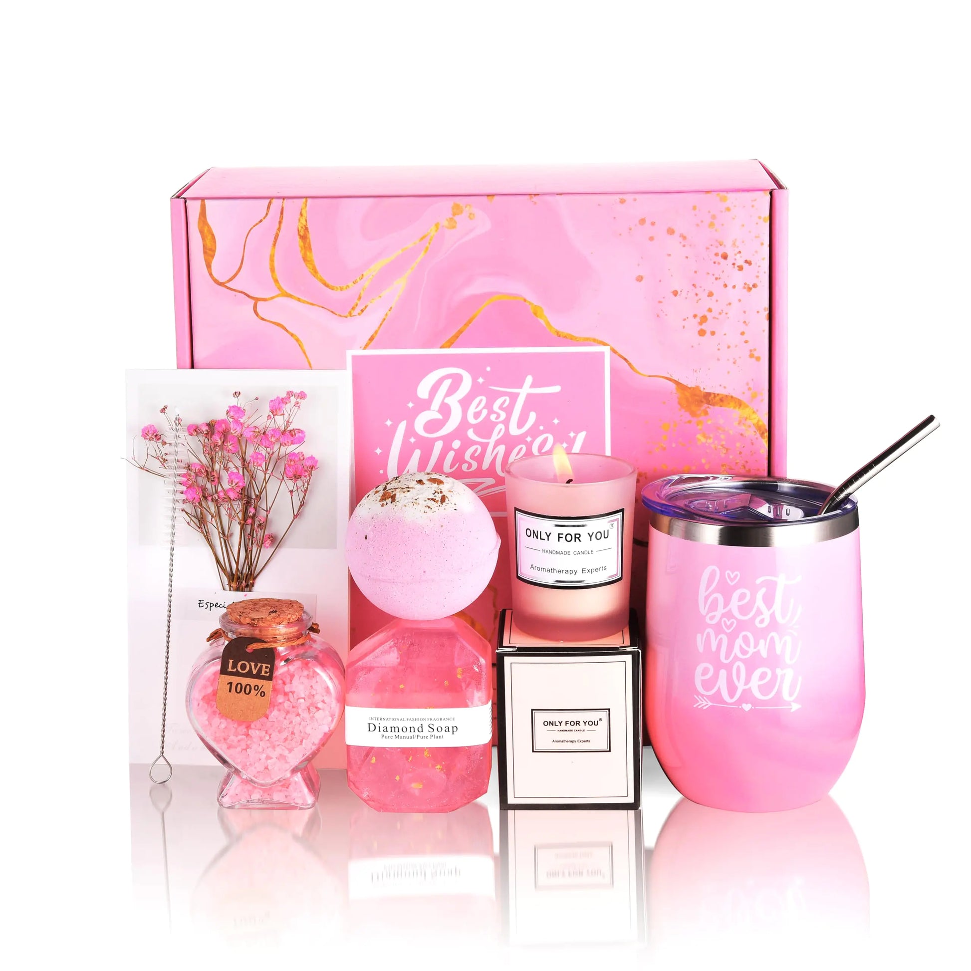 JEWOU New Mom Gifts for Women After BirthBirthday Gift for Mom New Mom GiftMothers Day Gift Set Relaxing Gifts for Mom From Daughter Gift Basket for MomGrandmaNanaMother in Law Women