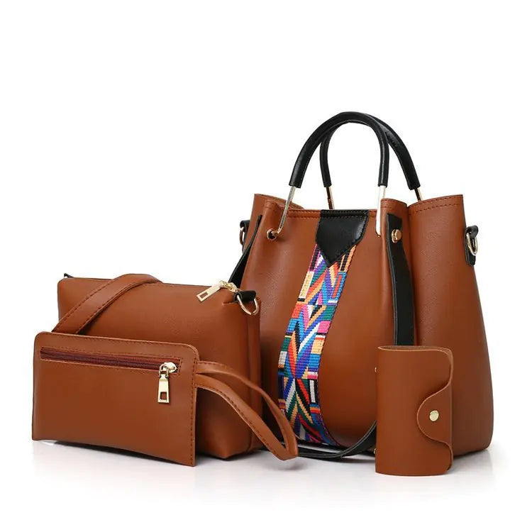 Fashionable Four-Piece Purse Set for Women