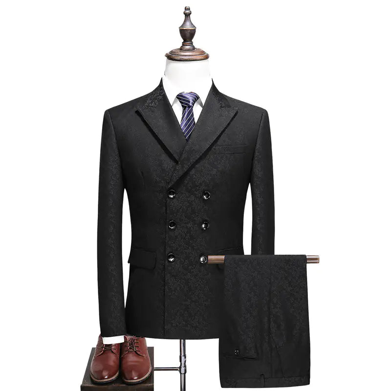 Men's Slim Fit Casual 3-Piece Suit Set for Fall