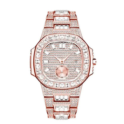 Luxury Rhinestone Calendar Watch