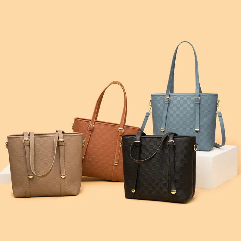 Fashionable Women's Three-Piece Shoulder Bag Set