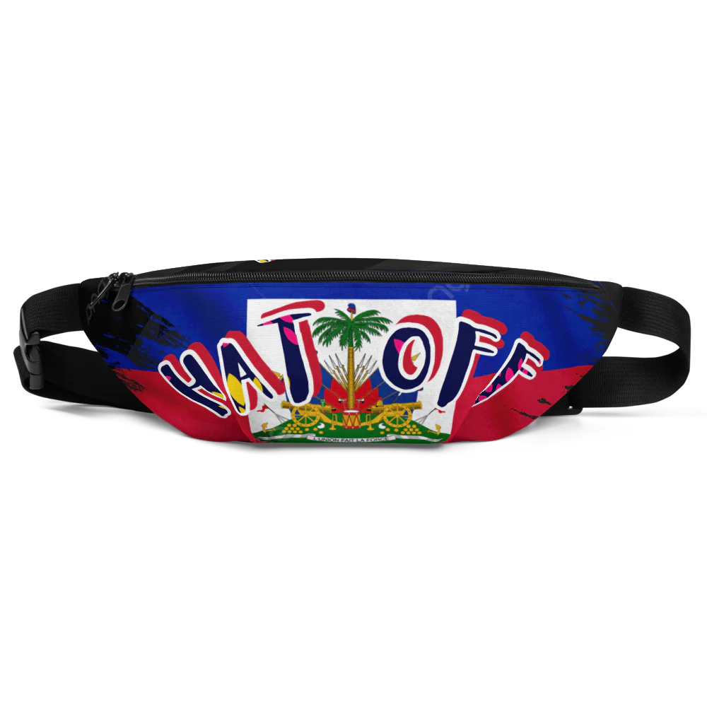 R&J Hat Off Haitian Flag Fanny Pack