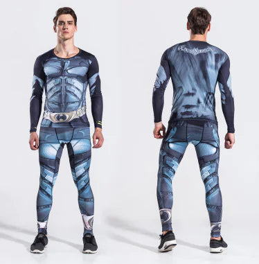 Men's Superhero Compression Set - Spider-Man & Captain America