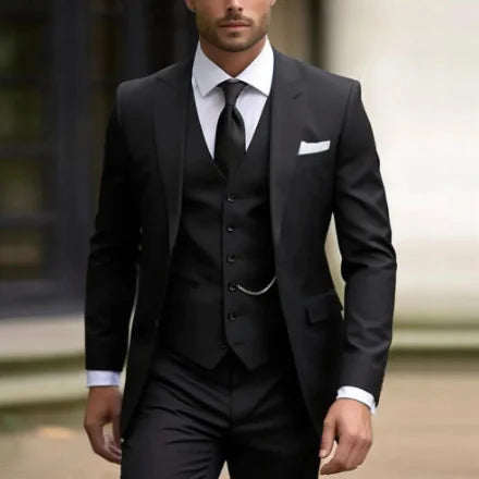 Classic Men's 3-Piece Slim Fit Suit