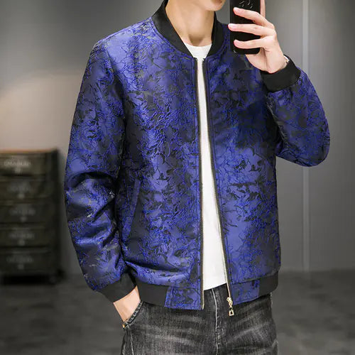 Men's Jacquard Embroidered Autumn Jacket Fashion Wear