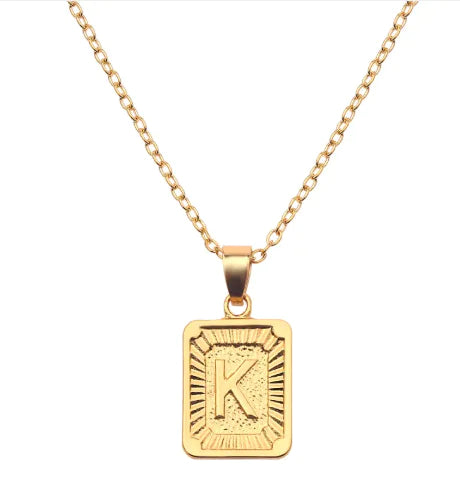 Letter Love Pendant Necklace