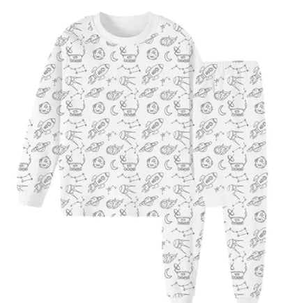 Children's Pajama Set Stick Figure