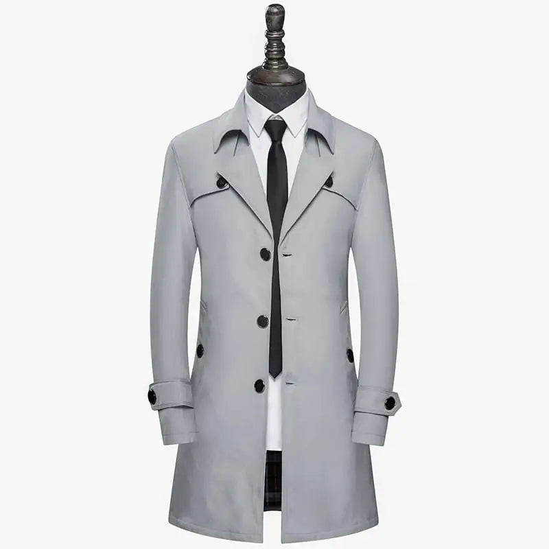 Stylish Slim Fit Trench Coat for Men