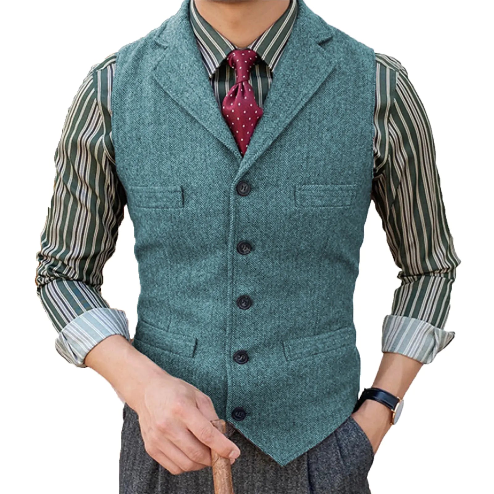 Slim Suit Men's Vest for Business & Casual Weddings