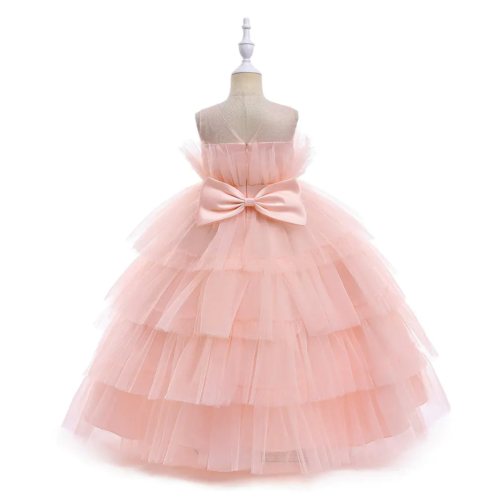 2024 New Multi-Layer Princess Dress for Kids