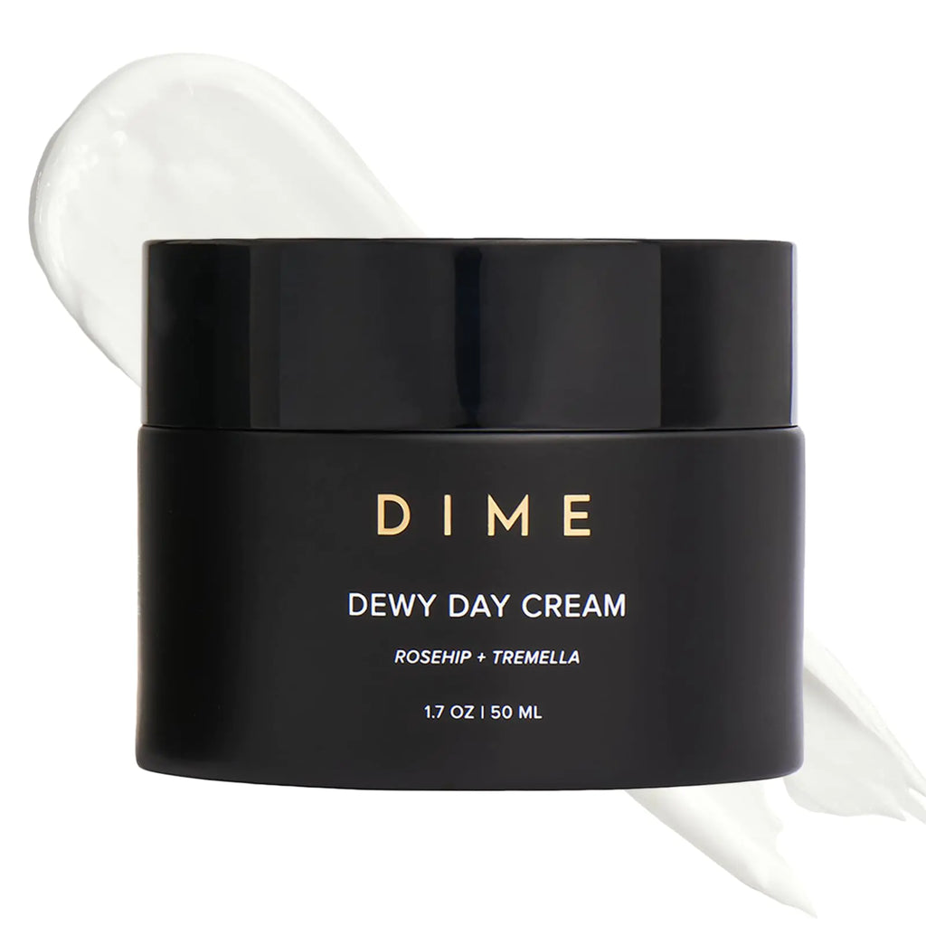 DIME Beauty Dewy Day Cream Morning Face Moisturizer with Rosehip Oil and Snow Mushroom 1.7 oz / 50 ml