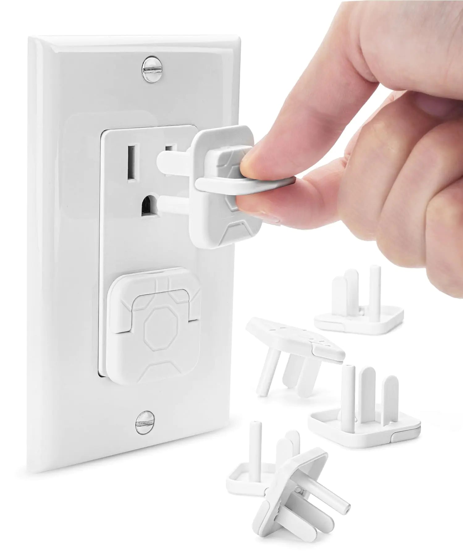 Bates- Outlet Covers Baby Proofing 10 Pack 3 Prongs Plug Covers Baby Proofing Baby Proof Outlet Covers Child Proof Outlet Cover Outlet Plug Covers Baby Outlet Cover Childproof Outlet Cover