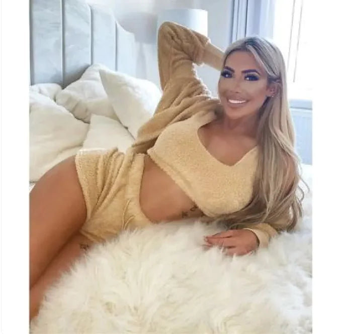 Three-piece Homewear Long-sleeved Plush Fashion Casual Three-piece Suit