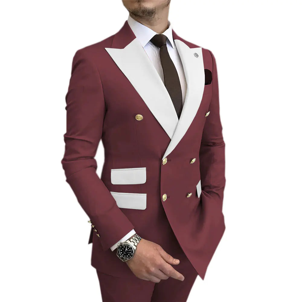 2023 Men's Suit Set for Weddings and Business Events
