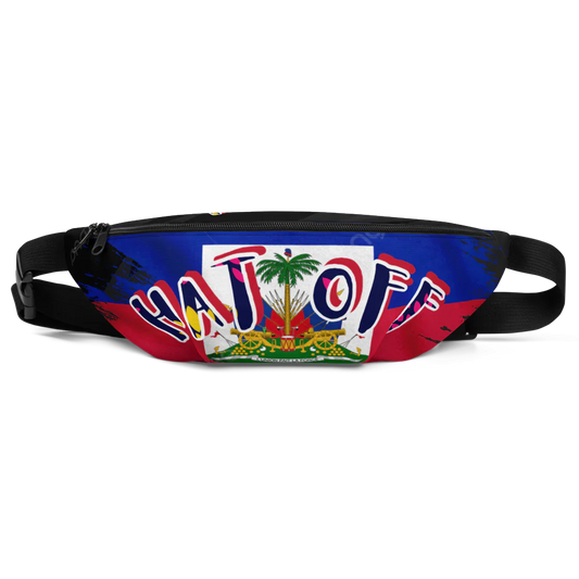 R&J Hat Off Haitian Flag Fanny Pack