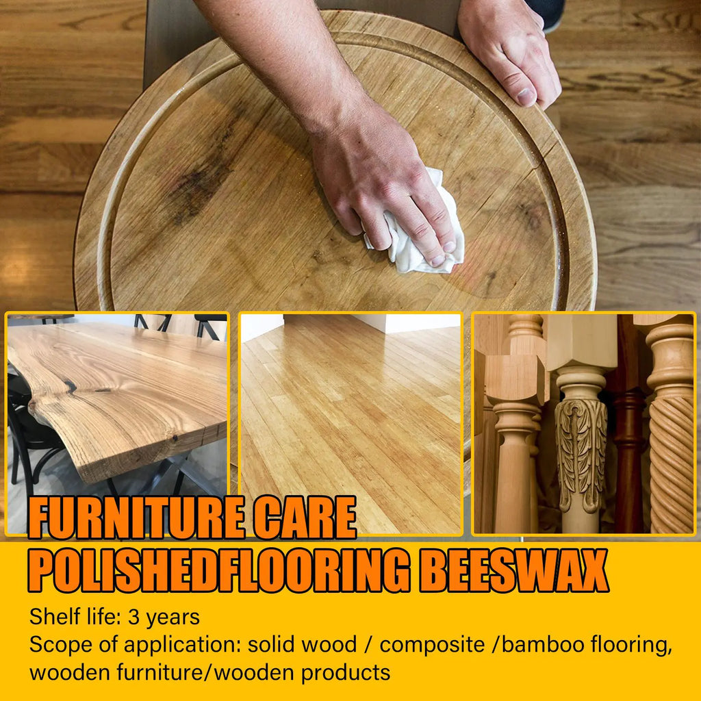 EELHOE Natural Beeswax for Wood Floor Care and Polish