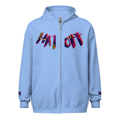Unisex Heavy Blend Zip Hoodie | R&J Hat Off collection Brand
