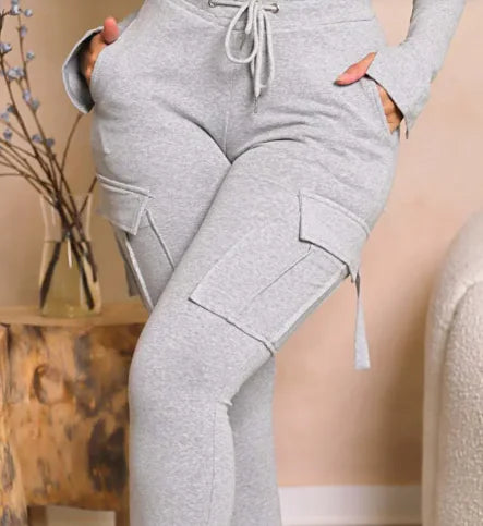 Urban Ease High-Waist Cargo Suits