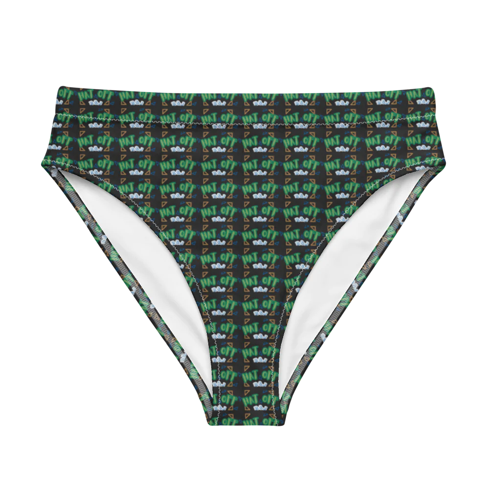 Eco-Friendly High-Waist Bikini Bottom R&J Hat Off
