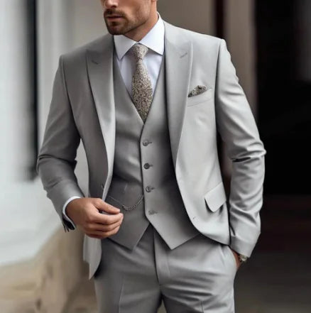 Classic Men's 3-Piece Slim Fit Suit