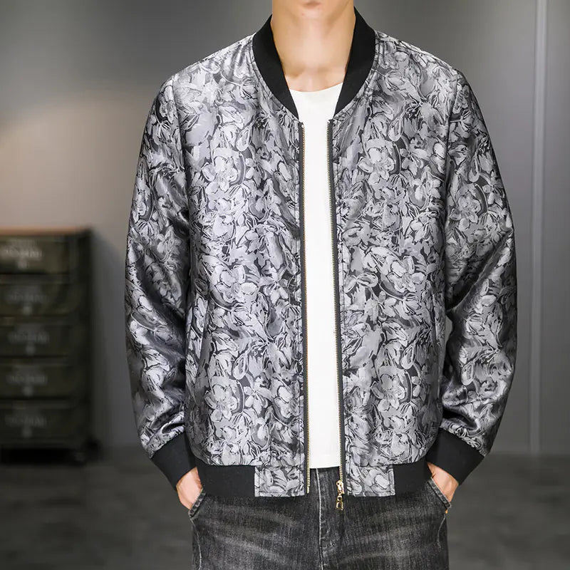 Men's Jacquard Embroidered Autumn Jacket Fashion Wear