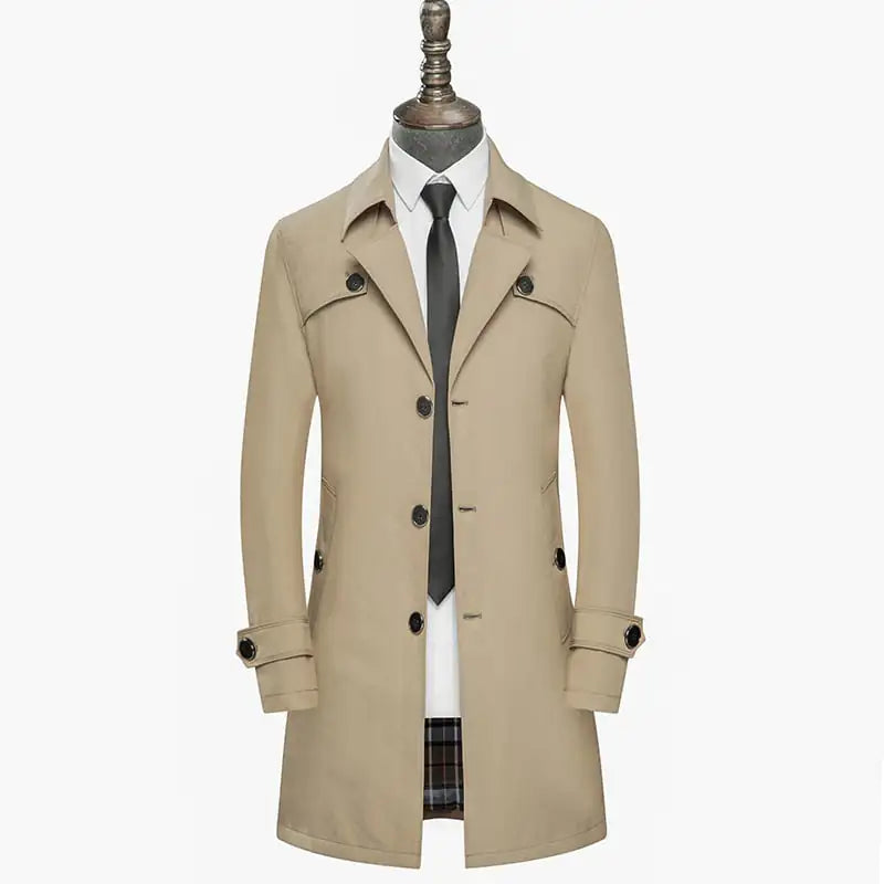 Stylish Slim Fit Trench Coat for Men