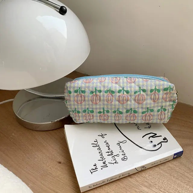 Kawaii Floral Travel Cosmetic Lipstick Coin Purse Bag