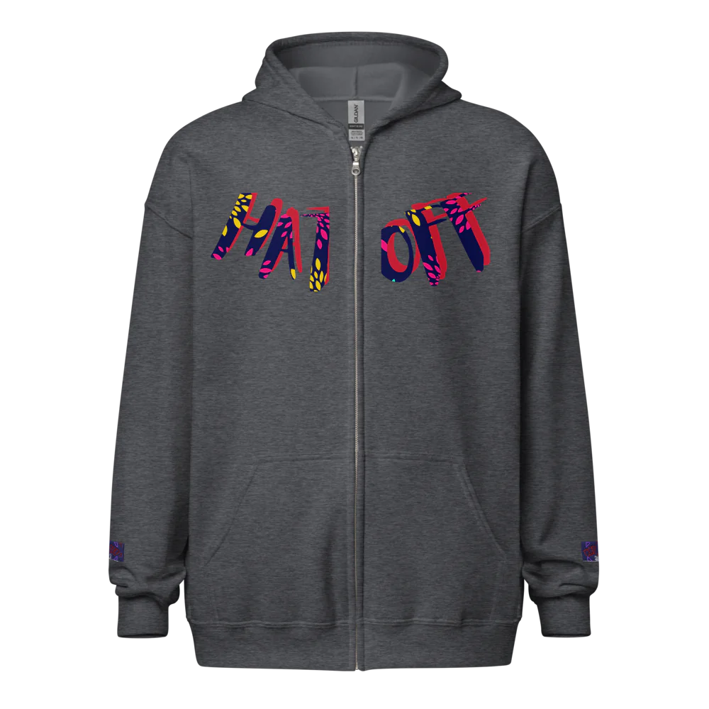 Unisex Heavy Blend Zip Hoodie | R&J Hat Off collection Brand