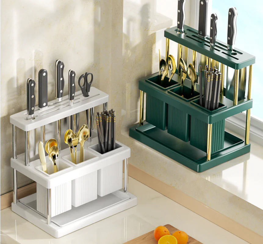 Luxury Kitchen Multifunctional Utensil Storage Rack