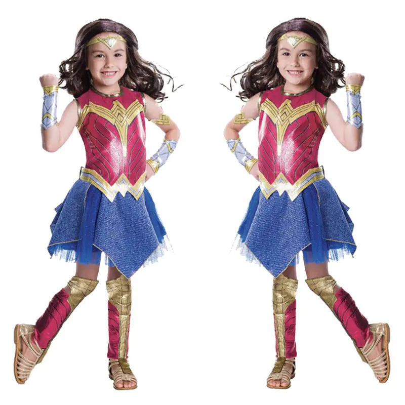 Wonder Woman Kids Cosplay Costume Outfit