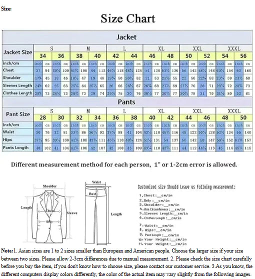 Classic Men's 3-Piece Slim Fit Suit