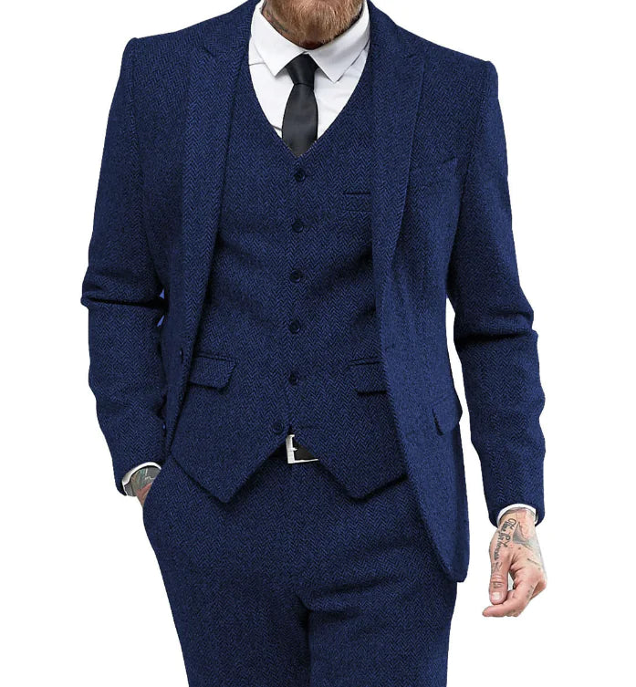 Men's Suit 3-Piece Set for Business and Weddings