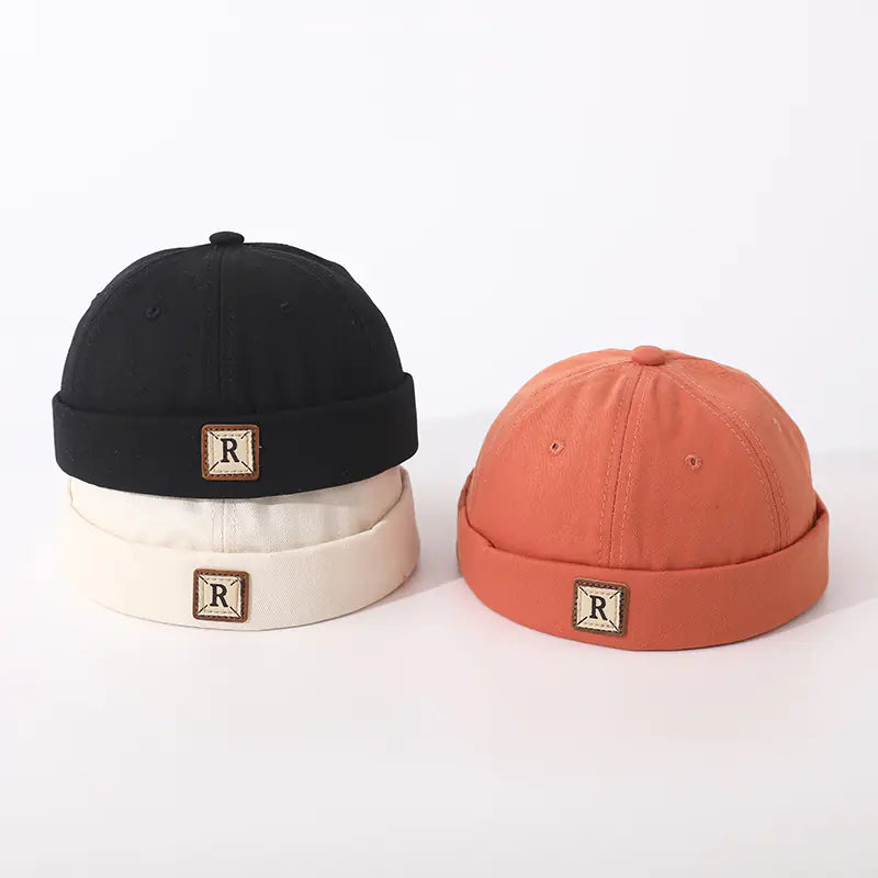 Boys' Cotton Brimless Beanie Hat for Ages 2-6 Years