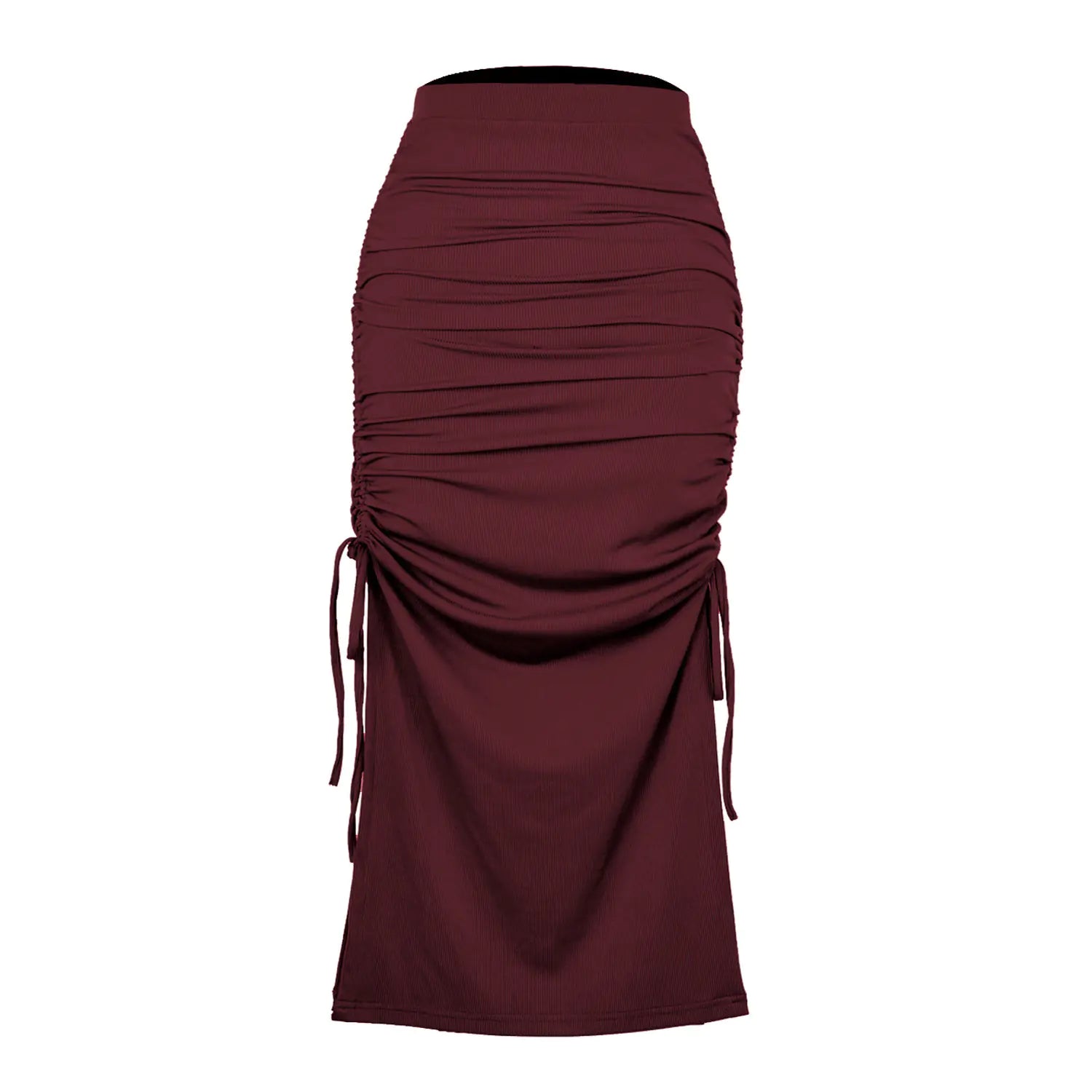Pleated Lace-Up Sexy Long Skirt for Fashionistas