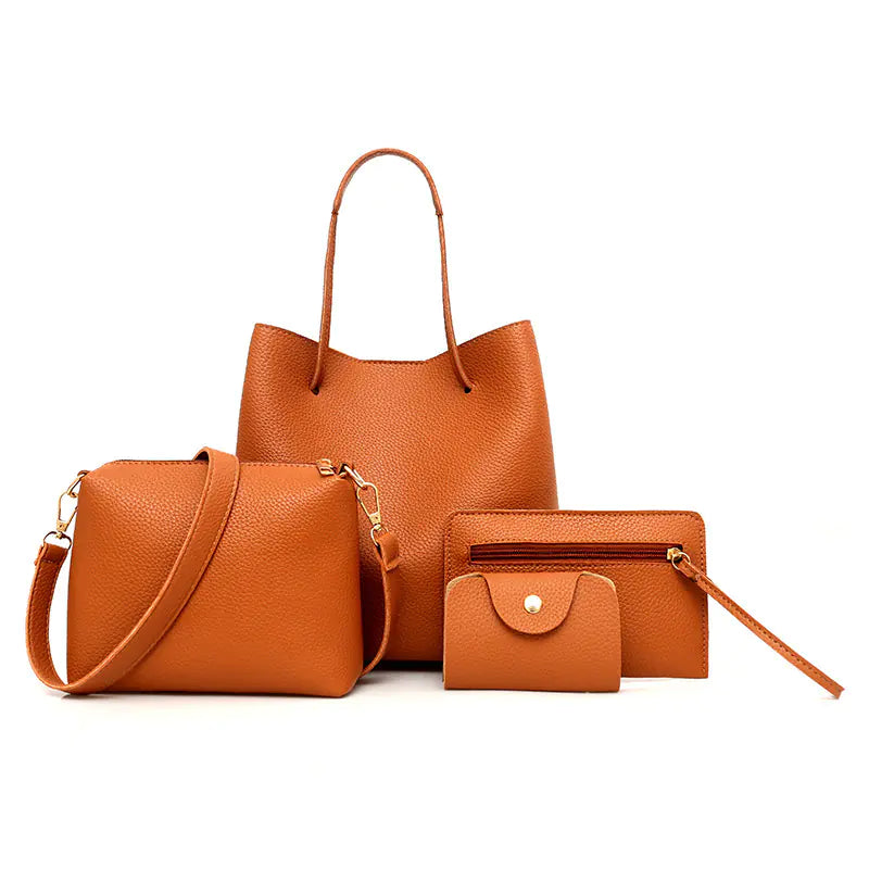 Fashion Retro Women's Purse Set for Daily Commute