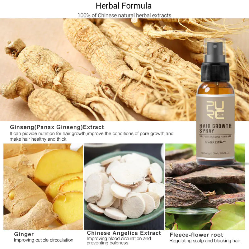 Hair Growth Serum and Spray for Hair Loss Prevention